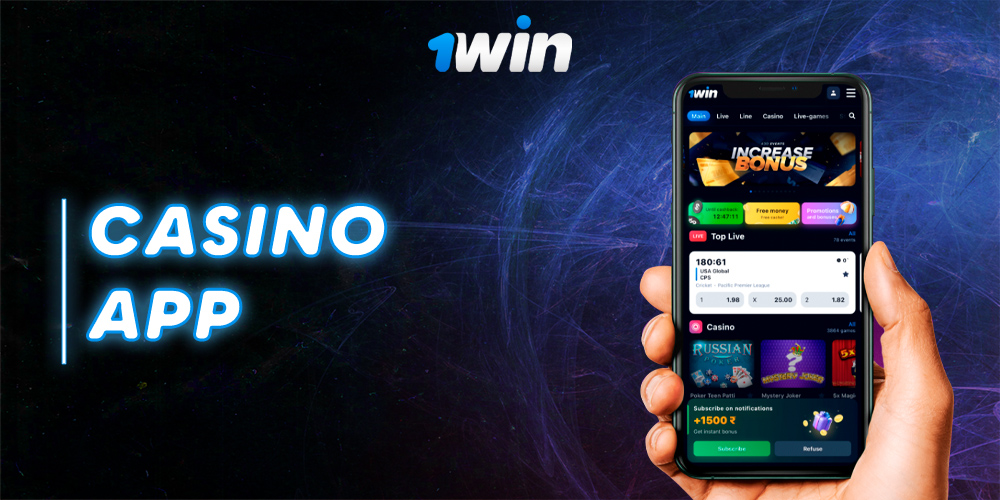 1Win casino, kullanıcıların rahatlığı için Android ve IOS ile uyumlu bir mobil uygulama sunar
