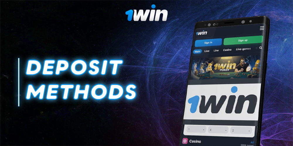 All avaliable deposit methods on the  1 Win bookmaker's website