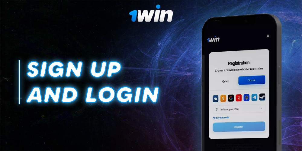 How to create new 1 Win account and enter into it